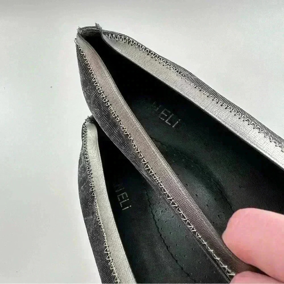 Vaneli womens flats size 7.5 N pewter ballet metallic balletcore - Picture 10 of 12